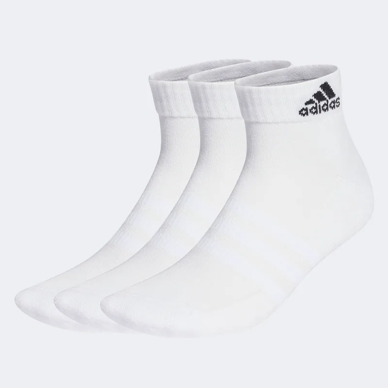 ADIDAS CUSHIONED SPORTSWEAR ANKLE SOCKS 3 PAIRS ΑΣΠΡΟ