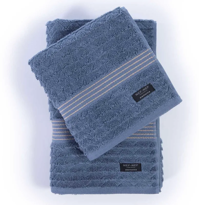 Πετσέτα Προσώπου (50x100) Nef-Nef Homeware Elements Elgyn Denim 600gsm