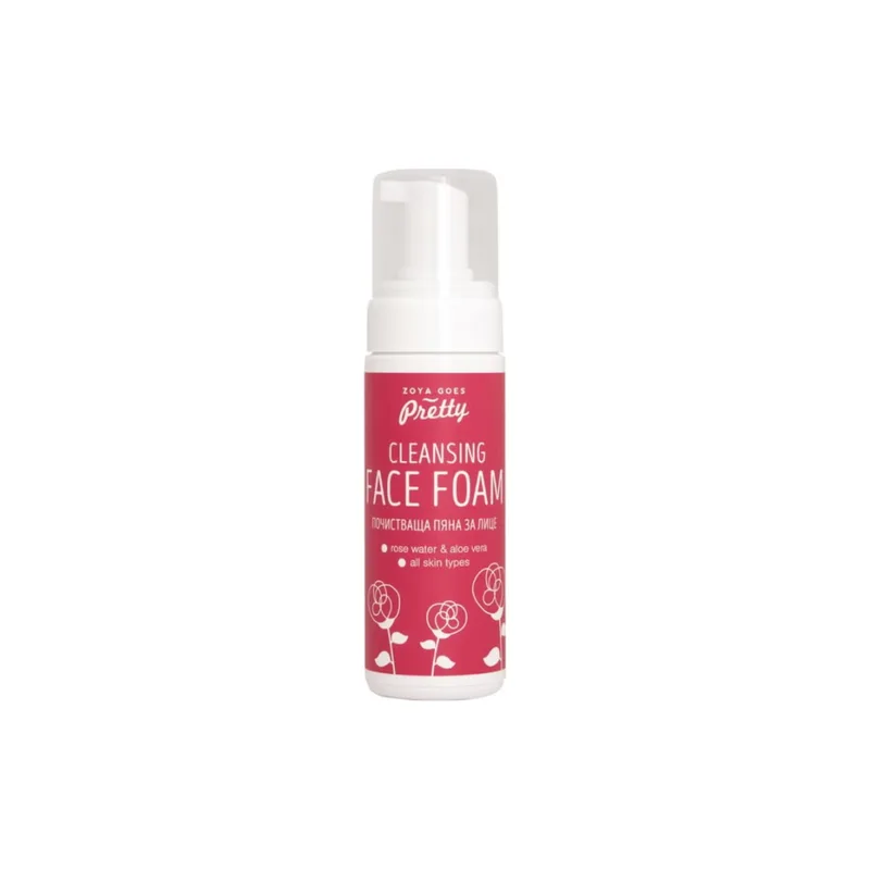 Zoya Goes Pretty Rose and Aloe Facial Cleansing Foam, 150 ml