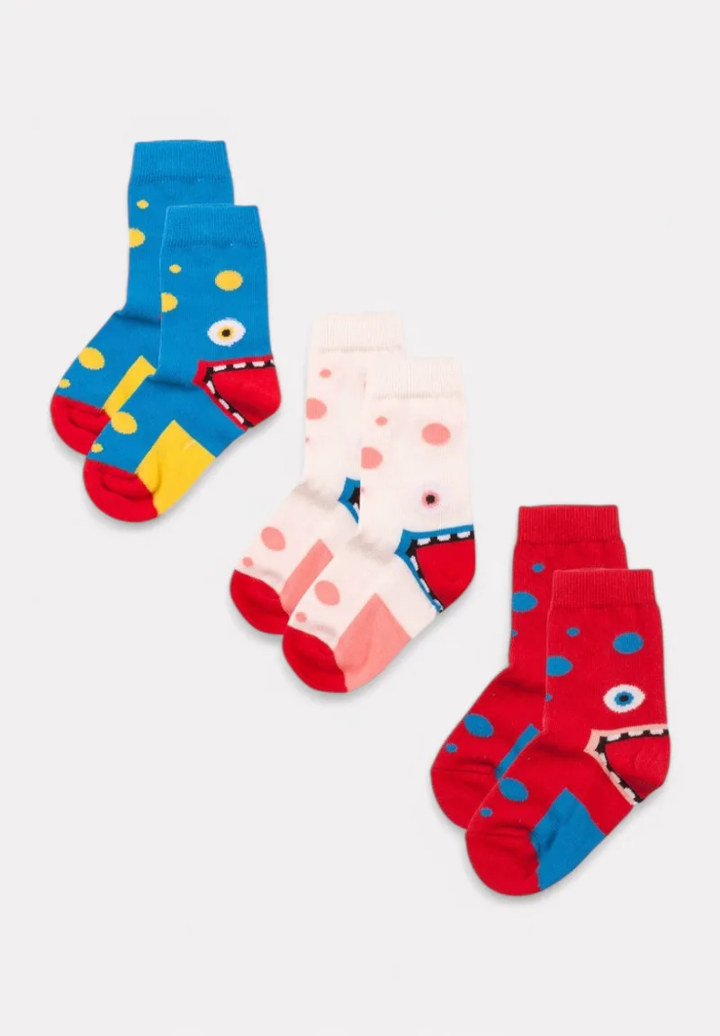 Κάλτσες παιδικές BiBaby Little Monster 3 Τεμ. BB68316