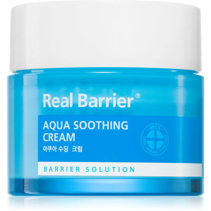 Real Barrier Aqua Soothing ενυδατικό τζελ κρέμα για να καταπραύνει την επιδερμίδα πρόσωπου 50 ml