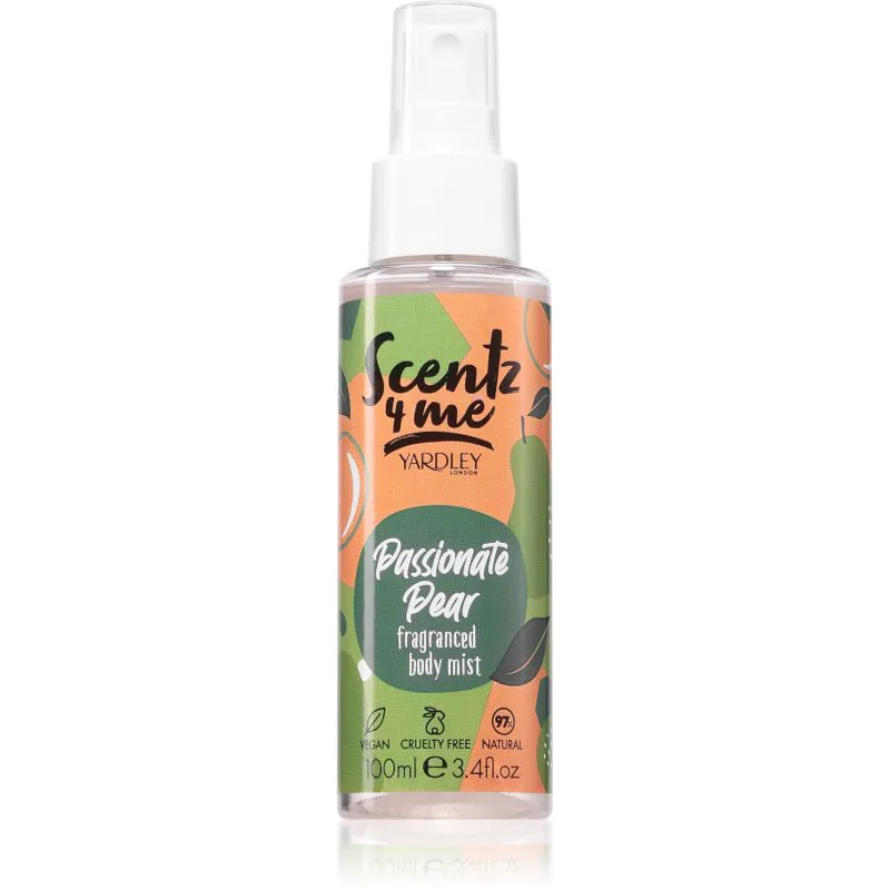 Yardley Scentz 4 Me Passionate Pear Mist για το σώμα για γυναίκες 100 ml