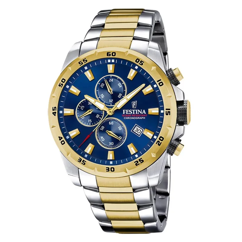Ρολόι Ανδρικό Stainless Steel Bracelet Festina Δίχρωμα F20562/2
