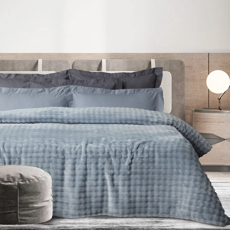 Κουβέρτα Fleece Μονή 160x220 Das Home 1371 Light Blue