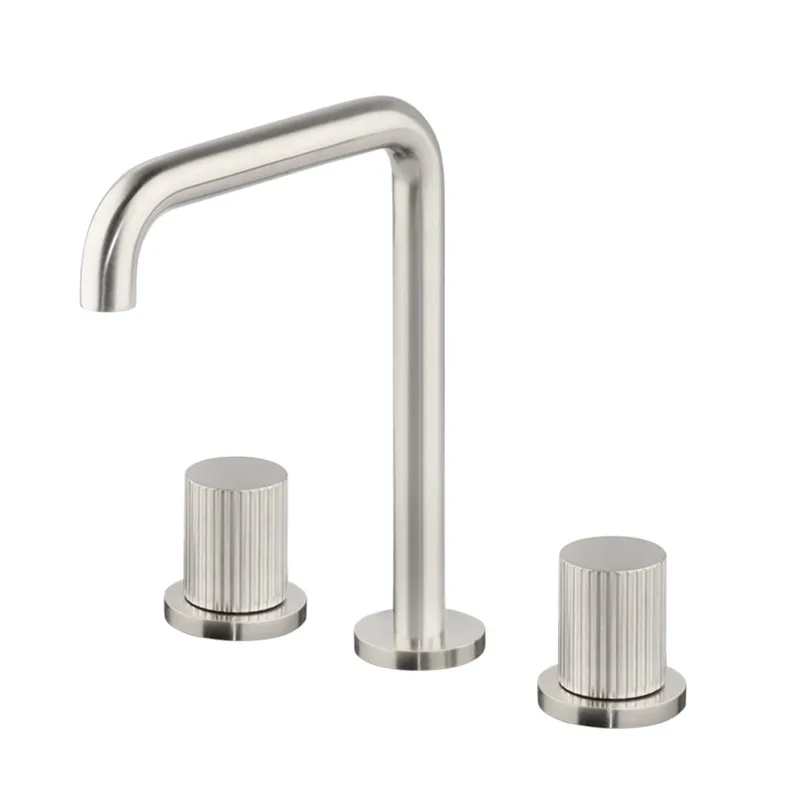 Μπαταρία Νιπτήρος 3 Οπών Eurorama Oso 178331-110 Inox Brushed (Ύψος 22.3cm)