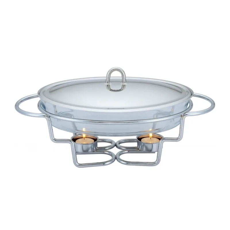Kinghoff KH 1411 εστία, Οβάλ, 3 λίτρα, Ατσάλινο καπάκι, Γυαλί