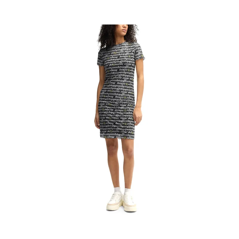 Φορέματα HUGO NASTAJA SEE THROUGH SHORT SLEEVE MINI DRESS WOMEN