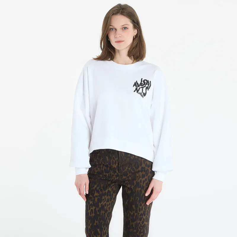 Φούτερ AllSaints Orlando Μωβ Sweat Ashen White S