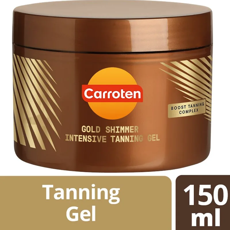 Carroten Χρυσό Shimmer Intensive Tanning Gel Ιριδίζον για Πολύ Έντονο Μαύρισμα 150ml