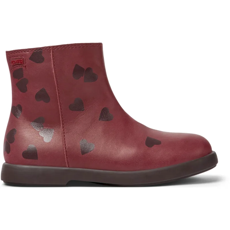 CAMPER Twins - Μπότες Για Κορίτσια - Μπορντό, Μέγεθος 25, Smooth leather