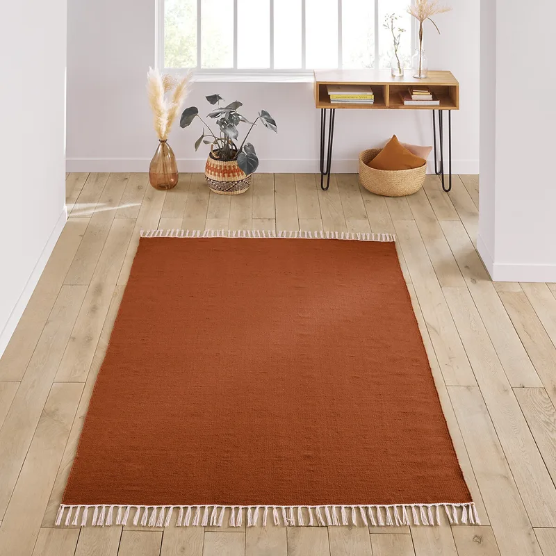 Μονόχρωμο χαλί με επίπεδη ύφανση 120x170 cm Μ120xΠ170cm