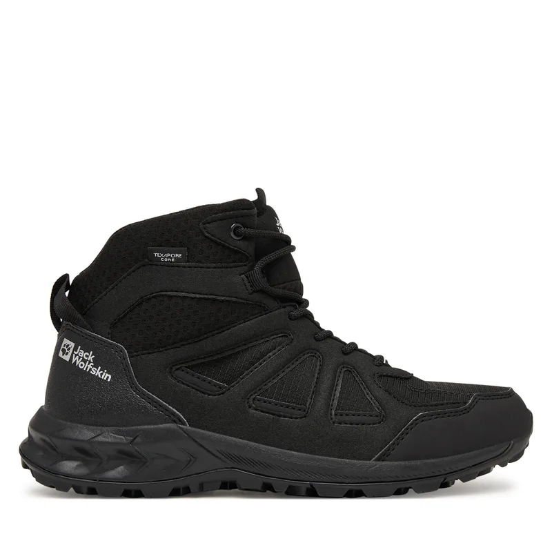 Παπούτσια πεζοπορίας Jack Wolfskin Woodland 2 Texapore Mid W 4051331 Γκρι