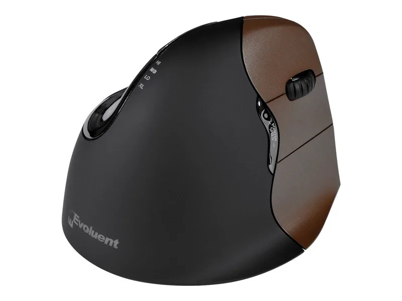 Evoluent VerticalMouse 4 Small Wireless - Black/Brown