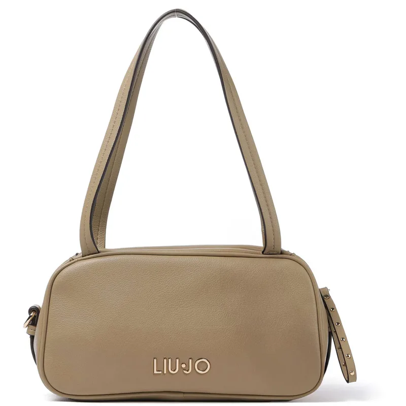 LIU JO μπεζ τσάντα ώμου AA6048