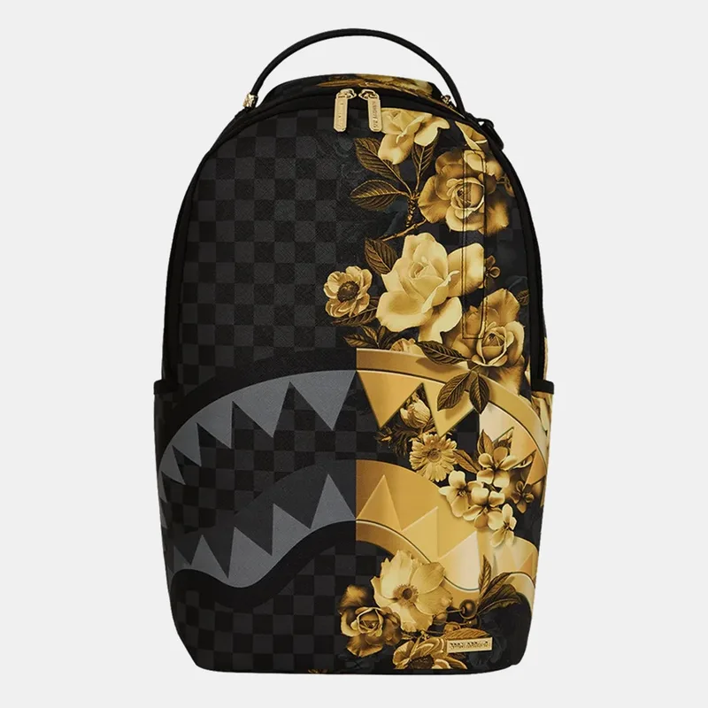 Sprayground Χρυσό Floral Remix Σακίδιο Πλάτης 20L (9000278162_1523)