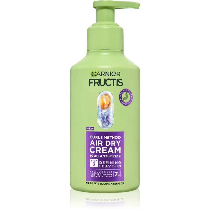 Garnier Fructis Curls Method κρέμα χωρίς ξέβγαλμα για σπαστά και σγουρά μαλλιά 260 ml