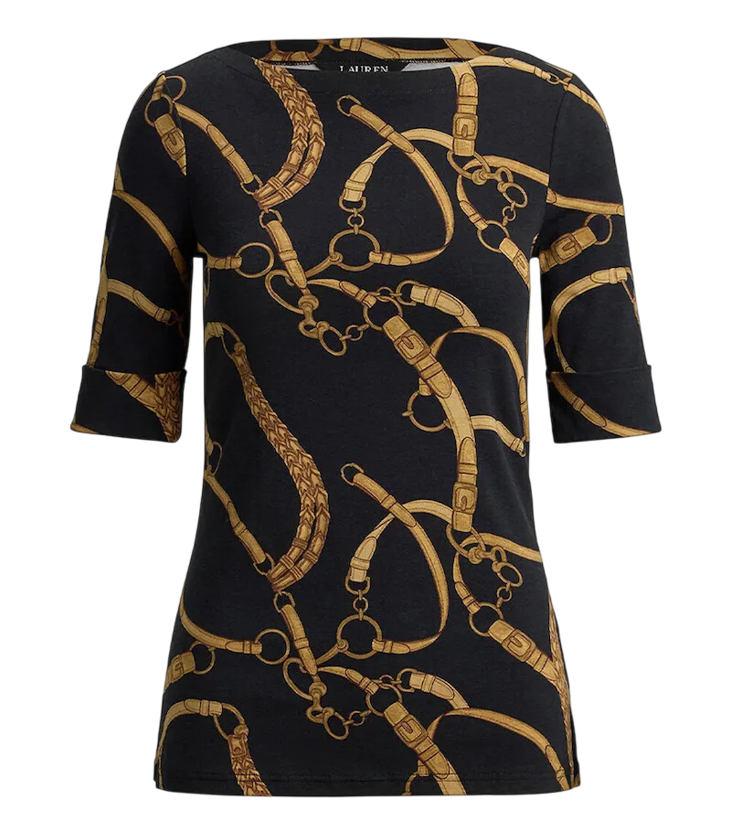 Γυναικείο T-shirt Μαύρο Ralph Lauren 200P13948001-Black