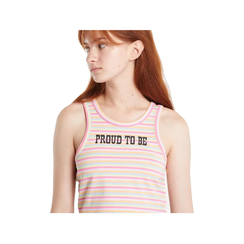 Αμάνικα/T-shirts χωρίς μανίκια Converse Top cropped Proud To Be confort élastique