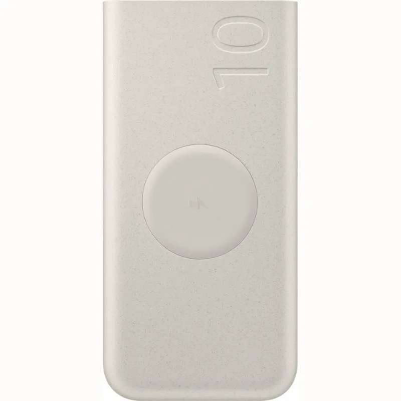 PowerBank Official Samsung External Wireless Battery Pack με Μαγνητική Ασύρματη Φόρτιση & 2 x Θύρες Type-C 25W 10.000mAh - Μπεζ (EB-U2510XUEGEU)