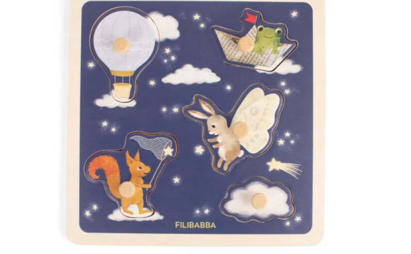 Filibabba Wooden Sensory Puzzle – Little Adventurers