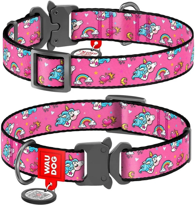 ΠΕΡΙΛΑΙΜΙΟ WAUDOG UNICORNS METAL FASTEX (20MM / 24-40CM)
