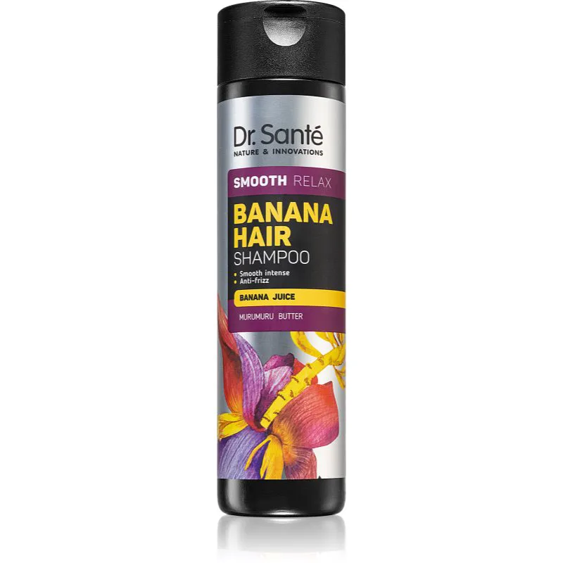 Dr. Santé Banana λειαντικό σαμπουάν για την αντιμετώπιση του κρεπαρίσματος μαλλιών μπανάνα 350 ml