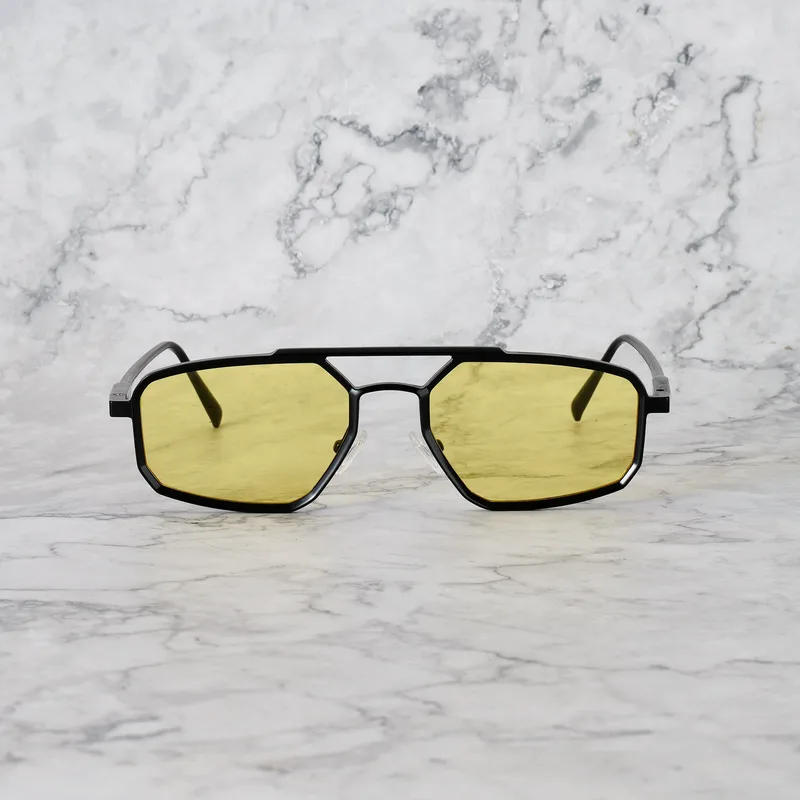 PABLO 6EP13M - PABLO - MATT BLACK - YELLOW Sunglasses | Matt Black | Yellow Shades | Explicit Poets Sunglasses