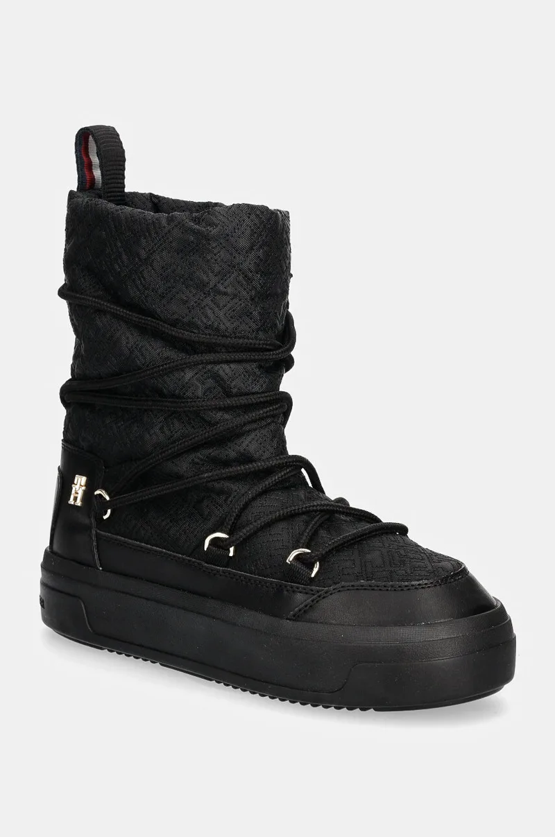 Μπότες χιονιού Tommy Hilfiger LACE-UP MONOGRAM SNOWBOOT