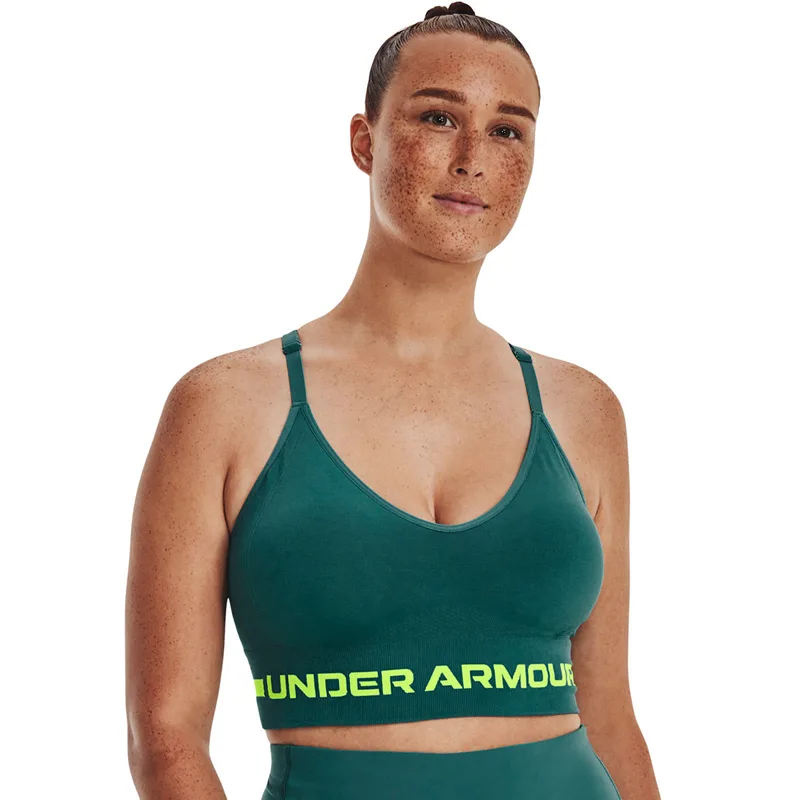 Σουτιέν Under Armour Seamless Low Long Bra Green M