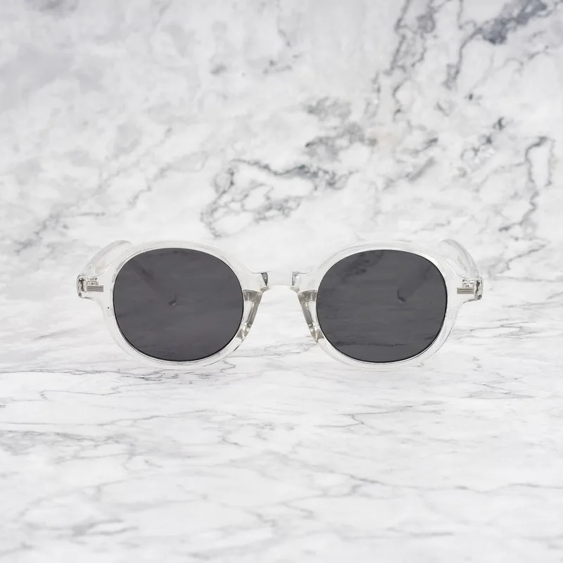 VICTOR Tinted Sunglasses | Clear | Gray Shades | Explicit Poets Sunglasses
