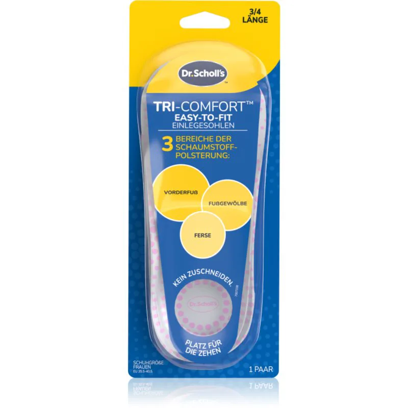 Scholl Dr. Scholl's Tri-Comfort πάτοι παπουτσιών μέγεθος Small - Women's EU 35.5 - 40.5 1 ζευγάρι