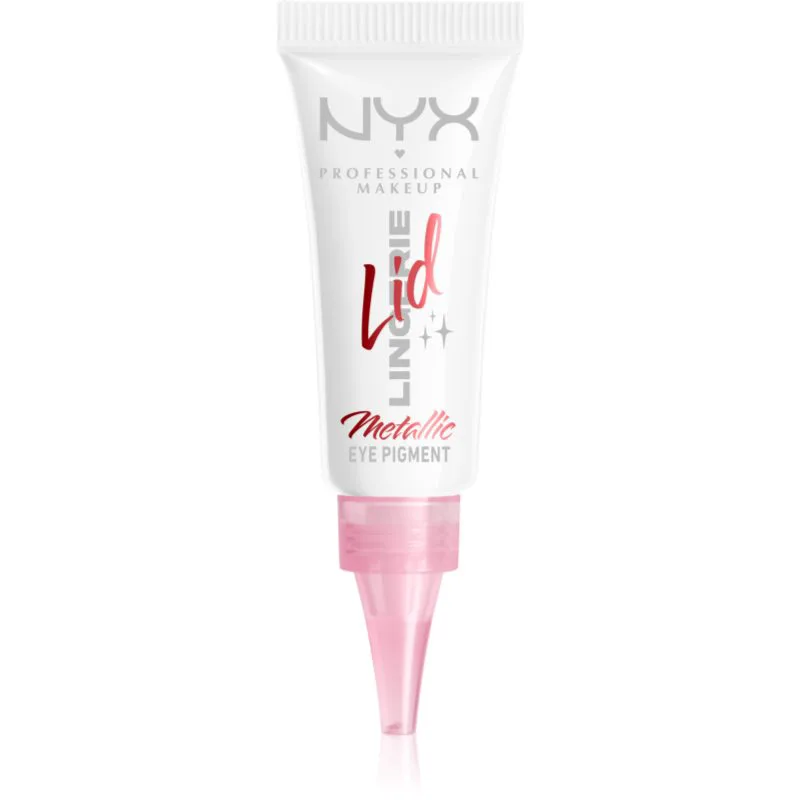 NYX Professional Makeup Lid Lingerie κρεμώδεις σκιές ματιών απόχρωση Satin Silver 6 ml