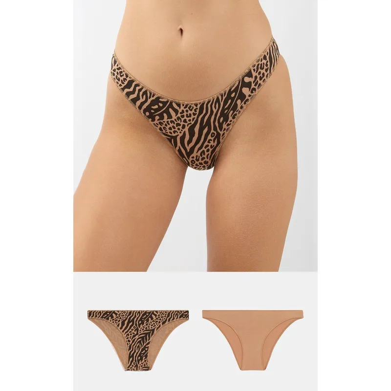 MINERVA Slip Fimelle Rio Invisible 2 Τεμάχια - Μόκα