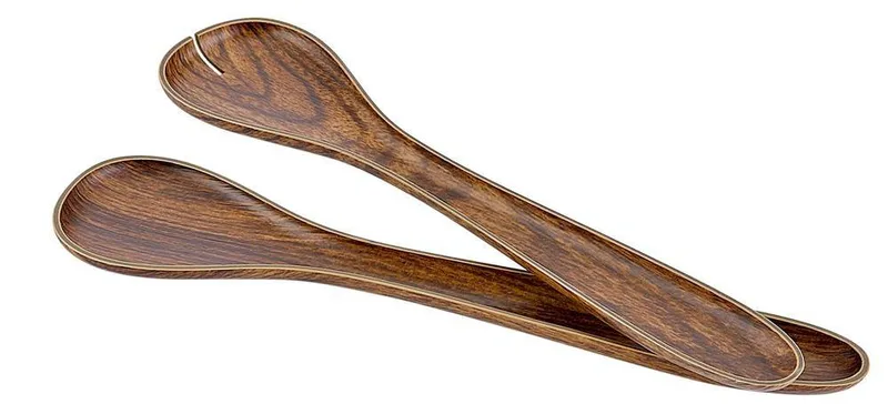 ΣΕΤ ΚΟΥΤΑΛΕΣ ΣΑΛΑΤΑΣ EVELIN PLASTIC ΚΑΦΕ 30.5CM (2ΤΜΧ)