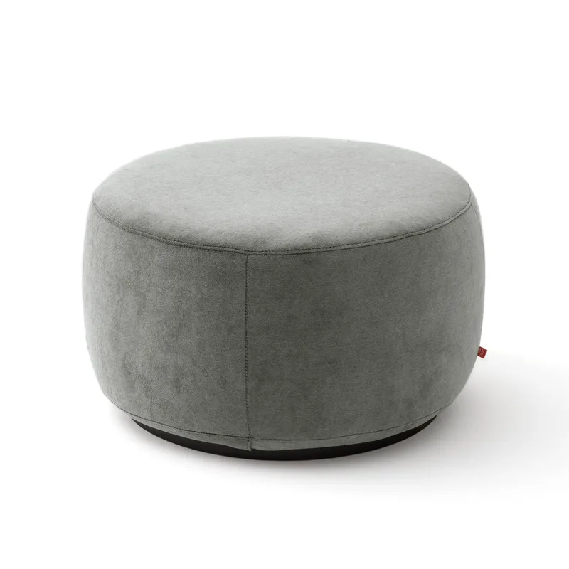 Υποπόδιο XL από βελούδο stonewashed Rosebury Μ60xΠ60xΥ35cm