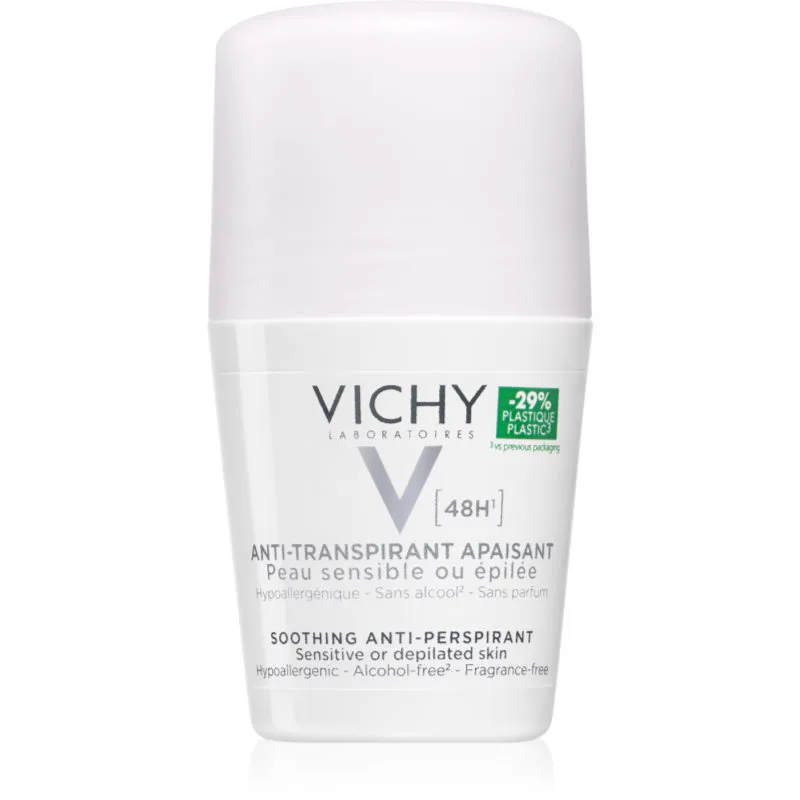 Vichy Deodorant 48h Αποσμητικό roll-on για ευαίσθητο και ερεθισμένο δέρμα 50 γρ