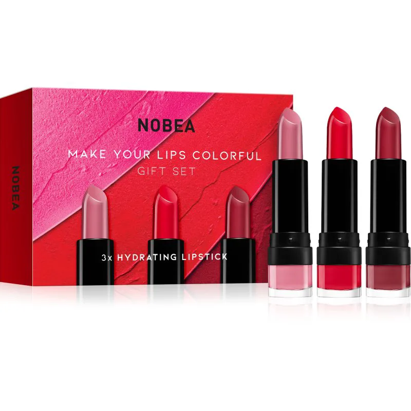 NOBEA Beauty Pleasure NOBEA Make Your Lips Colorful Gift Set Σετ κραγιόν έκδοση δώρου