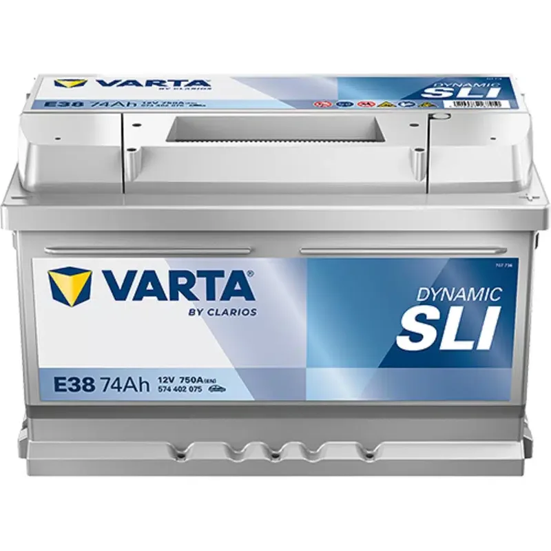 Μπαταρία Αυτοκινήτου VARTA Dynamic SLI E38 12V 74Ah 750A (EN)