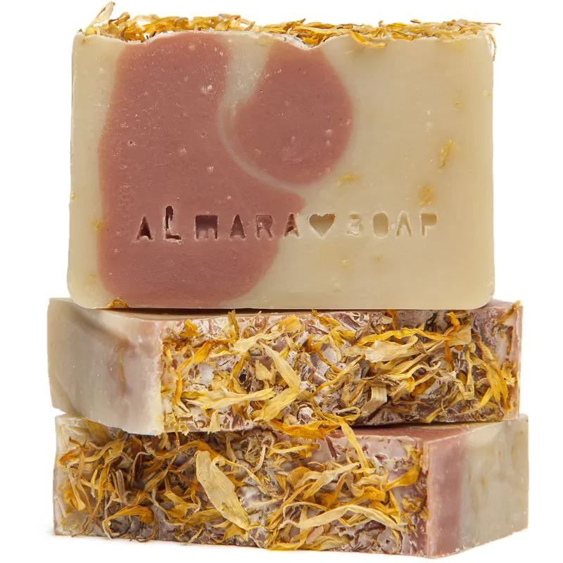 Almara Soap Natural Calendula φυσικό σαπούνι για ξηρό και ευαίαισθητο δέρμα 90 γρ