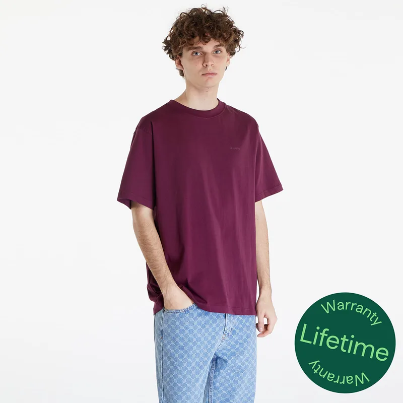 T-shirt Queens Men's Essential T-Shirt With Tonal Print Bordeaux S
