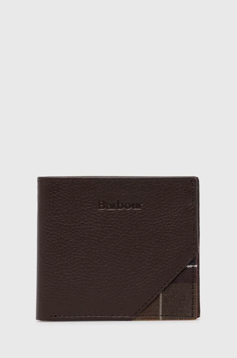 Barbour πορτοφόλι RFID ανδρικό δερμάτινο