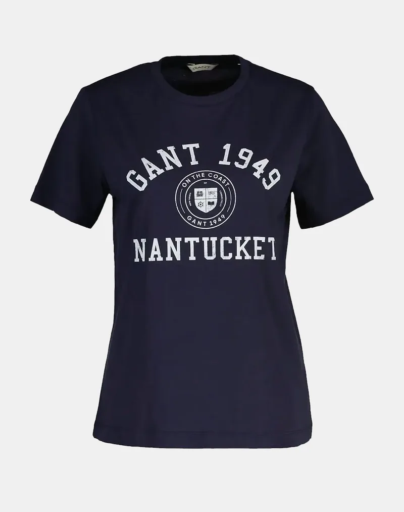 GANT ΜΠΛΟΥΖΑ ΚΜ REG GRAPHIC PRINT SS T-SHIRT 3GW4201467-433 DarkBlue