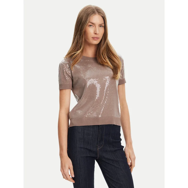Guess Πουλόβερ W5YR21 Z3E70 Καφέ Regular Fit