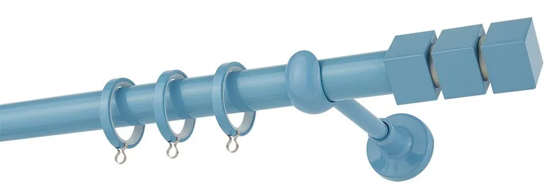 Κουρτινόβεργα Zogometal Color Pop Super Gloss CP0473 Γαλάζιο - Γκρι