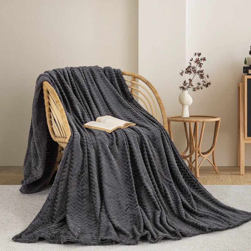 Κουβερτα Fleece Μονη 180X240 Adam Home (550) Dark Grey(70)