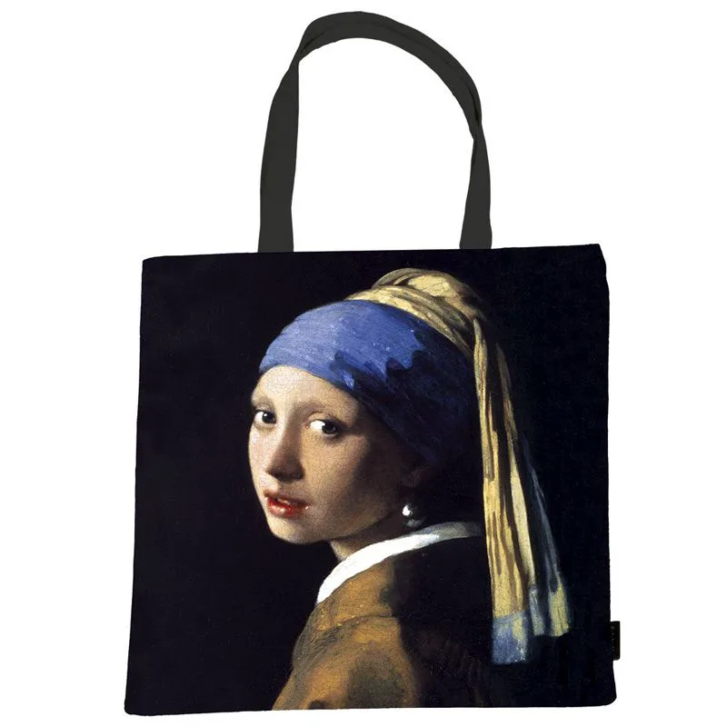 Τσάντα για ψώνια / Shopping bag Fridolin 38x40 cm (Johannes Vermeer - Girl with a Pearl Earring)