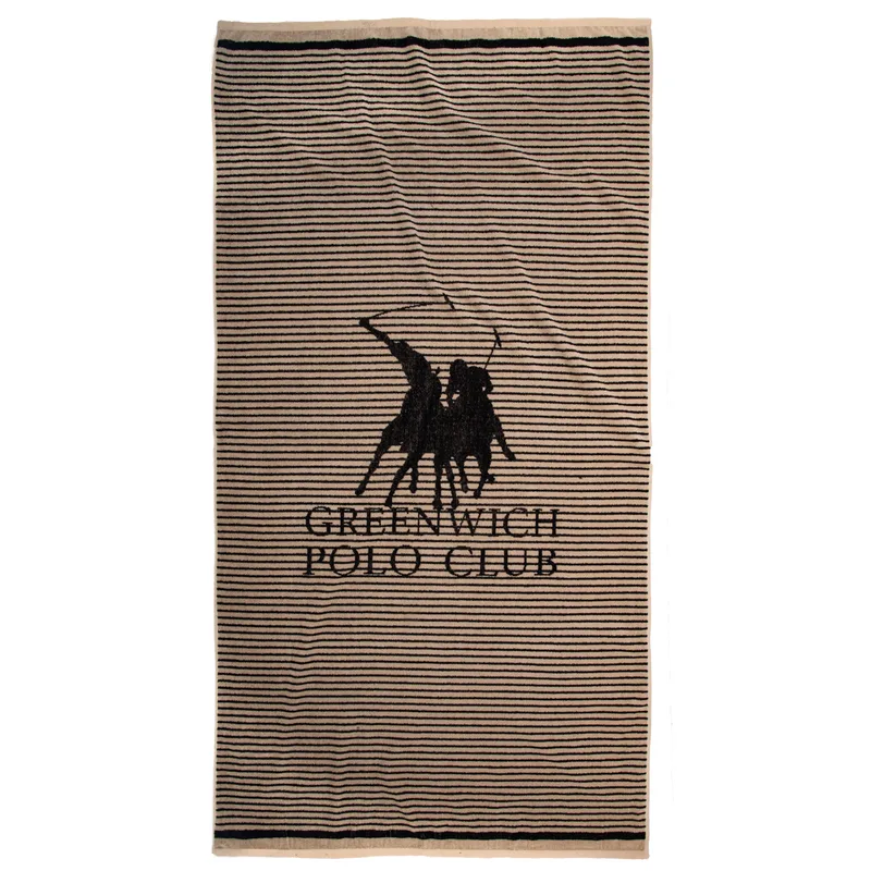 Greenwich polo club πετσετα θαλασσησ 90χ180 essential 5236 taupe