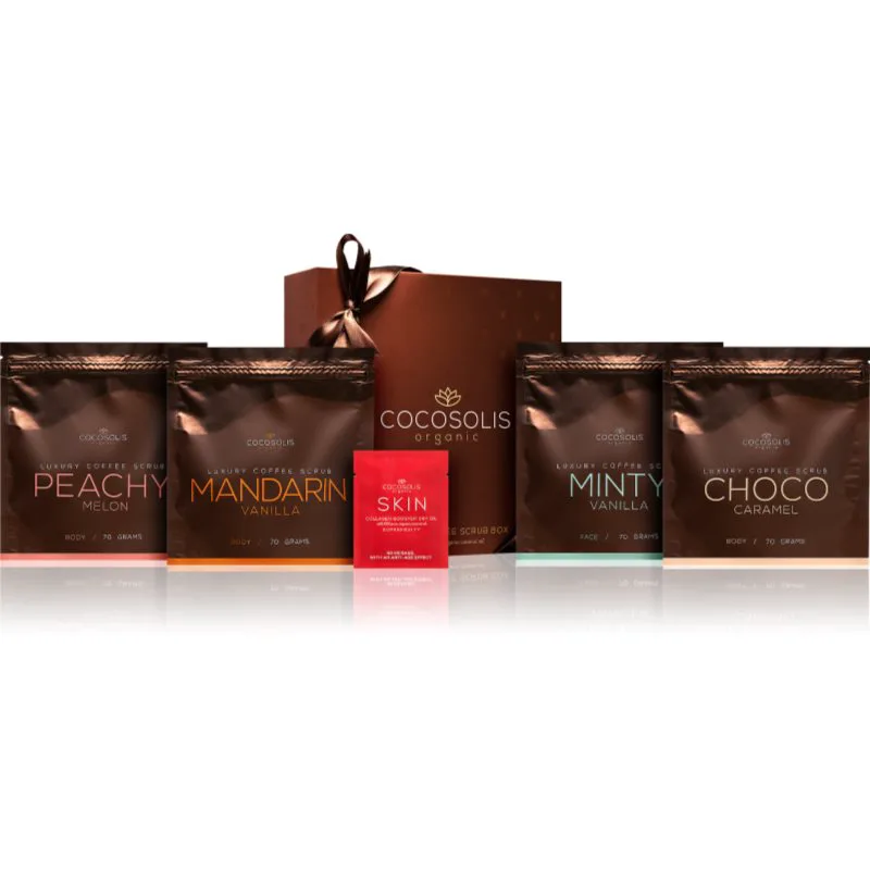 COCOSOLIS Luxury Coffee Scrub Box Σετ για απαλό και λείο δέρμα