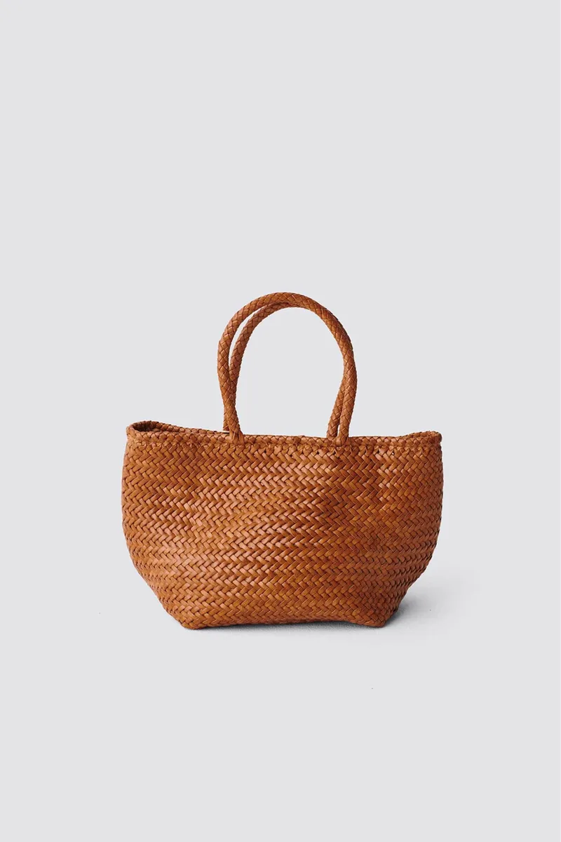 Dragon Diffusion γυναικεία δερμάτινη τσάντα χειρός "Grace Basket Small" - 8813 Ταμπά