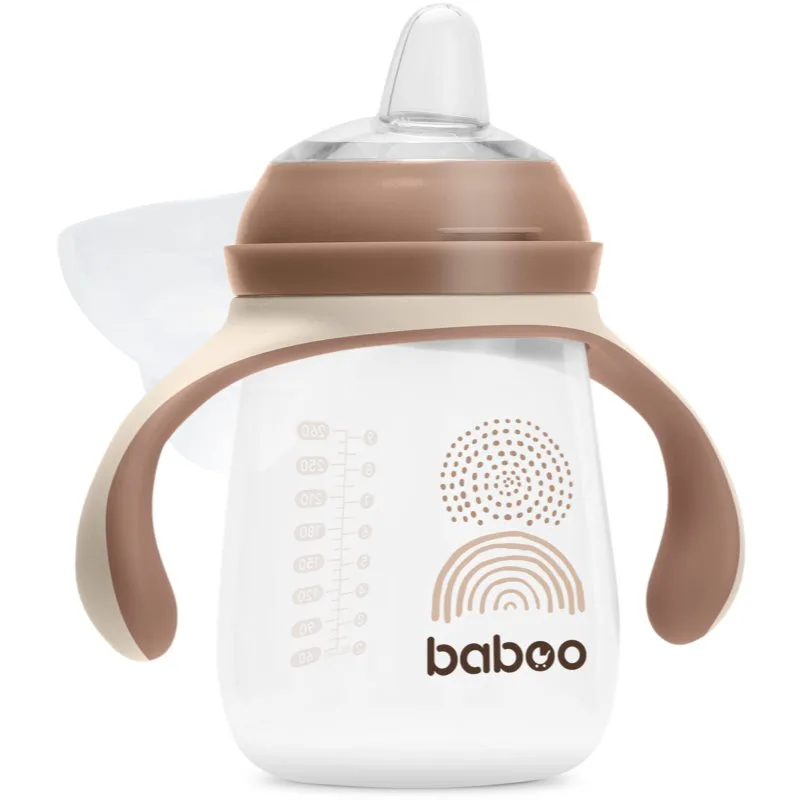 Baboo Cup with Silicone Spout κύπελλο με λαβές Au Naturale 6m+ 260 ml